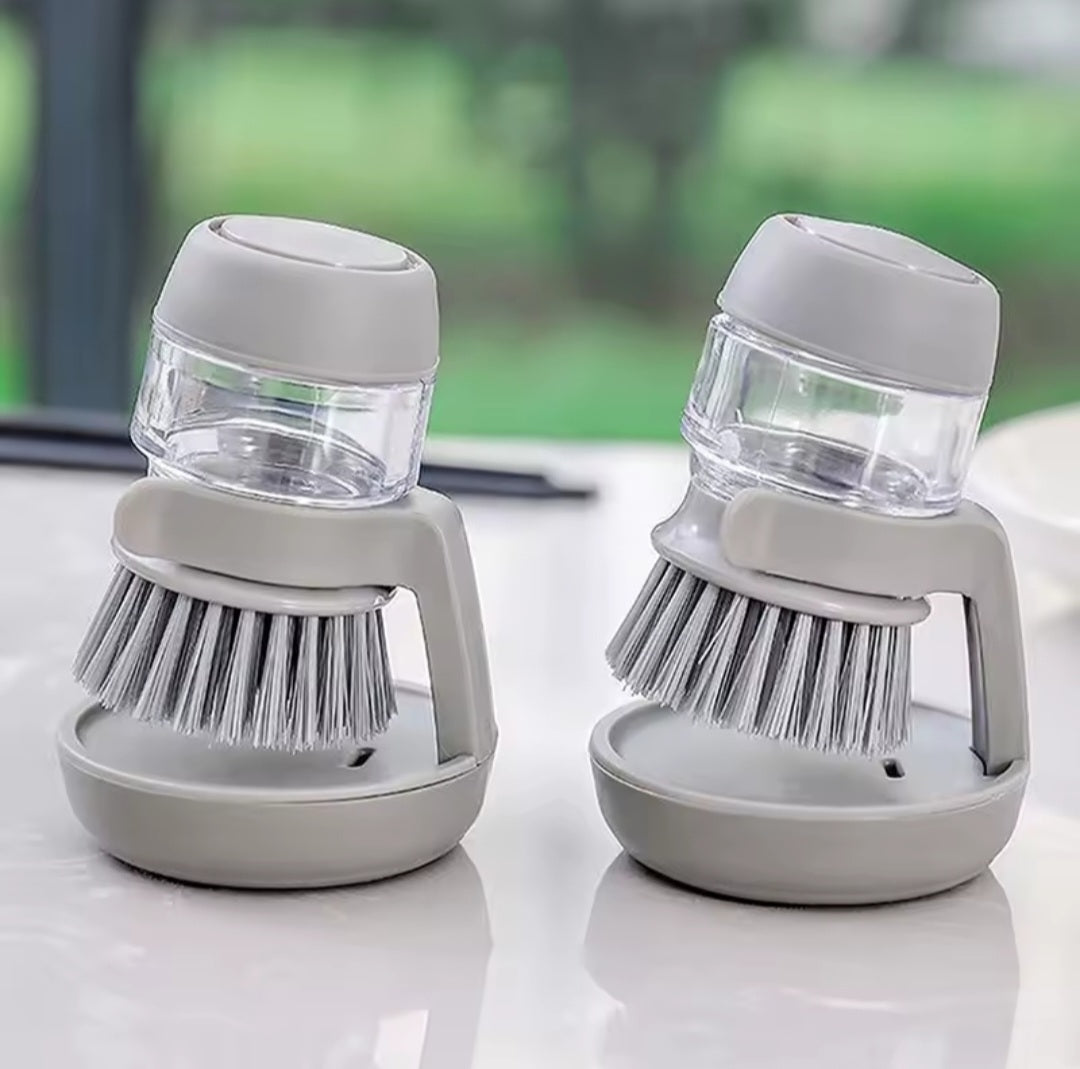Soap Dispensing Dish Brush with Holder